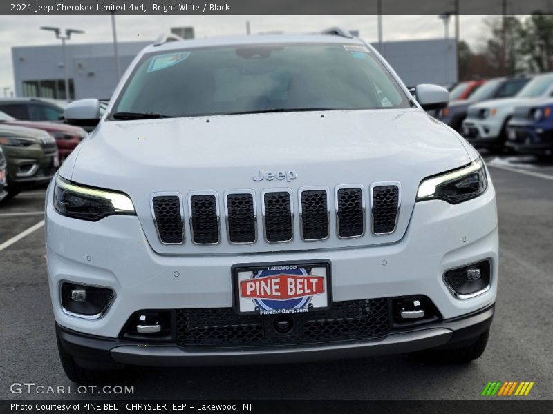Bright White / Black 2021 Jeep Cherokee Limited 4x4