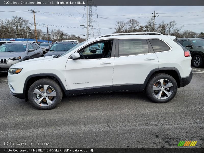 Bright White / Black 2021 Jeep Cherokee Limited 4x4