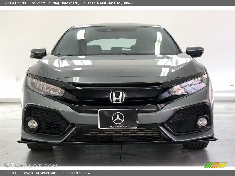 Polished Metal Metallic / Black 2019 Honda Civic Sport Touring Hatchback