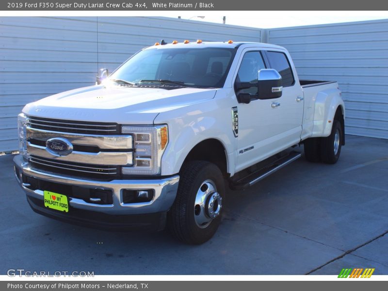 White Platinum / Black 2019 Ford F350 Super Duty Lariat Crew Cab 4x4