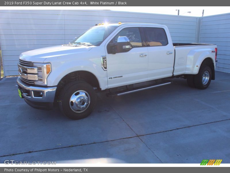 White Platinum / Black 2019 Ford F350 Super Duty Lariat Crew Cab 4x4
