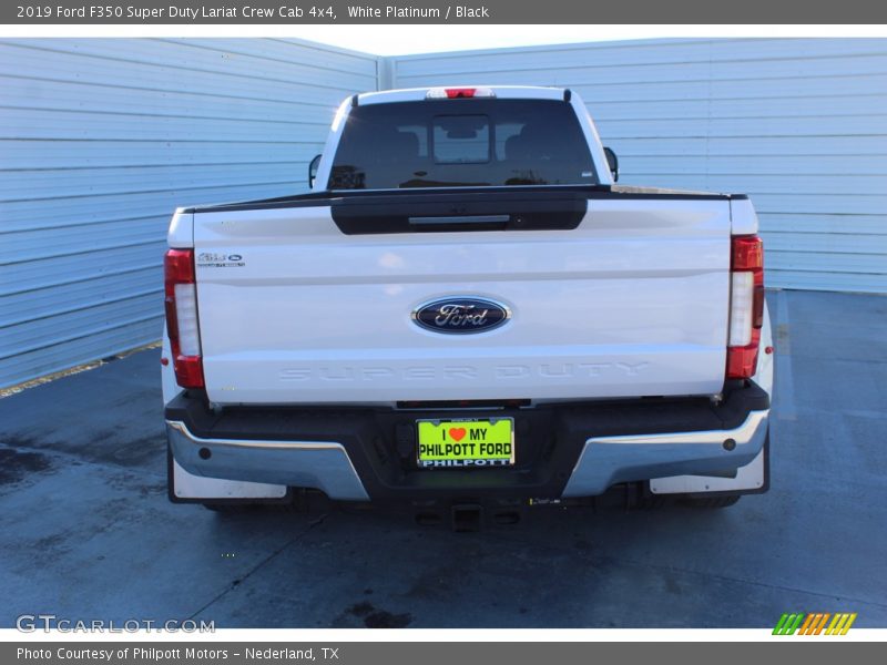 White Platinum / Black 2019 Ford F350 Super Duty Lariat Crew Cab 4x4