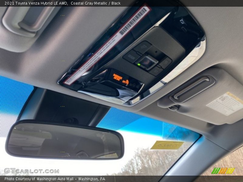 Coastal Gray Metallic / Black 2021 Toyota Venza Hybrid LE AWD