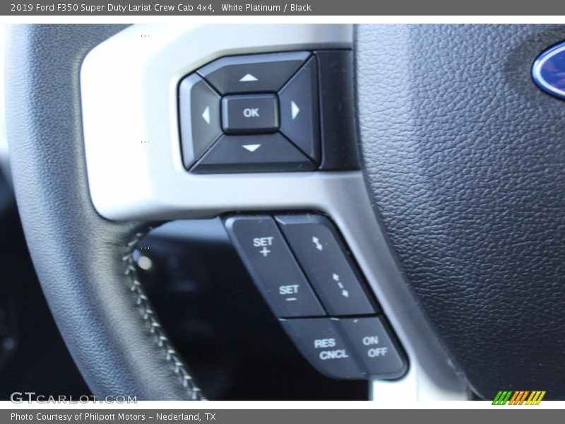 White Platinum / Black 2019 Ford F350 Super Duty Lariat Crew Cab 4x4