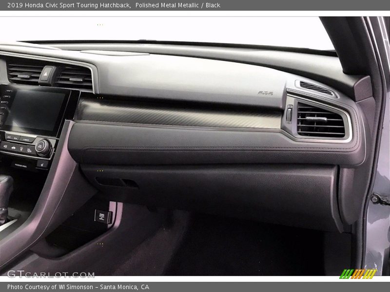 Polished Metal Metallic / Black 2019 Honda Civic Sport Touring Hatchback