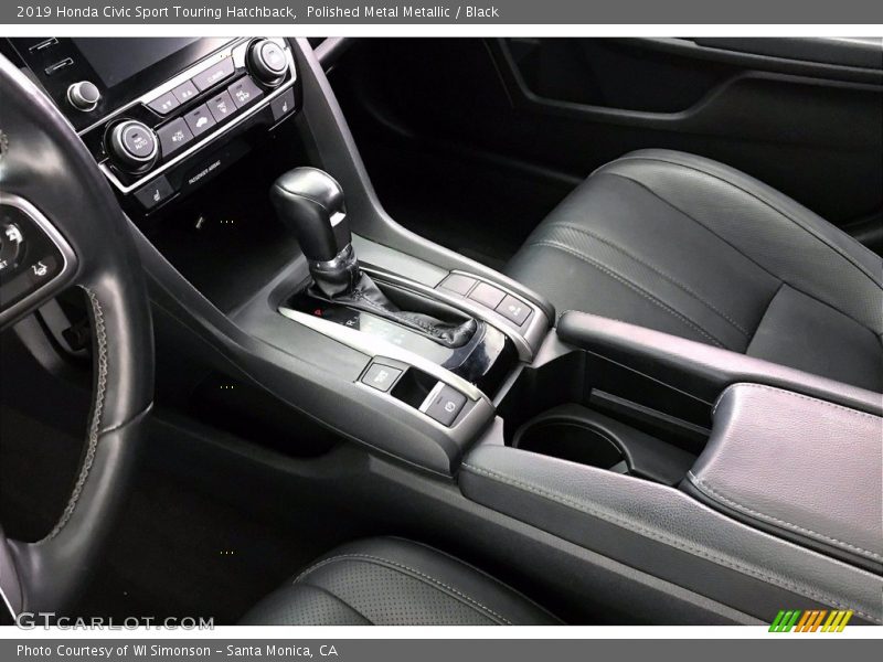 Polished Metal Metallic / Black 2019 Honda Civic Sport Touring Hatchback