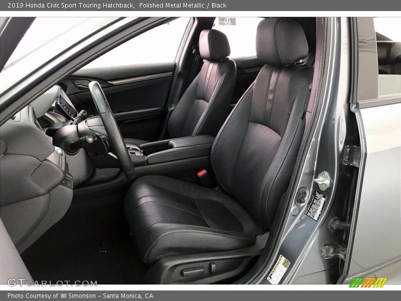 Polished Metal Metallic / Black 2019 Honda Civic Sport Touring Hatchback