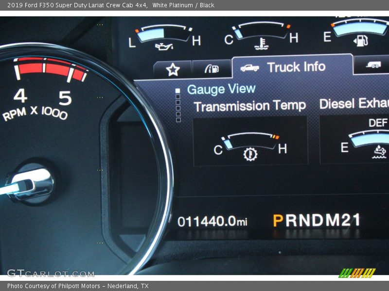 White Platinum / Black 2019 Ford F350 Super Duty Lariat Crew Cab 4x4