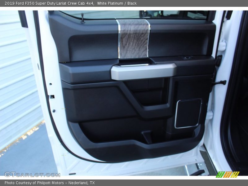 White Platinum / Black 2019 Ford F350 Super Duty Lariat Crew Cab 4x4