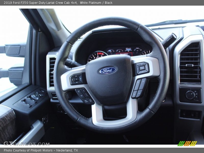 White Platinum / Black 2019 Ford F350 Super Duty Lariat Crew Cab 4x4