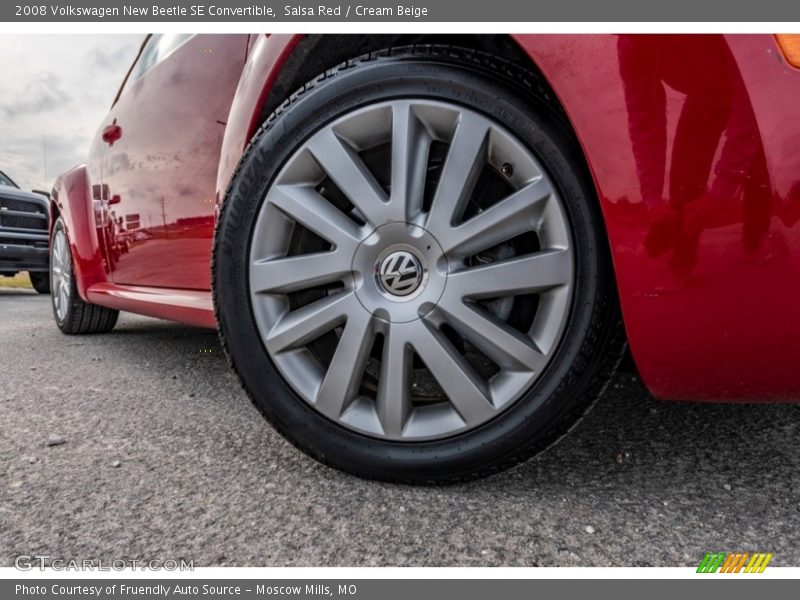 Salsa Red / Cream Beige 2008 Volkswagen New Beetle SE Convertible