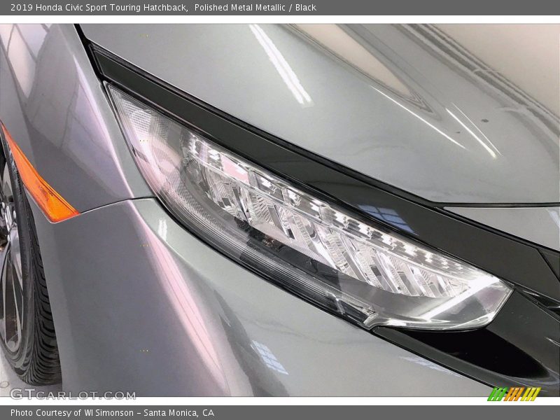 Polished Metal Metallic / Black 2019 Honda Civic Sport Touring Hatchback