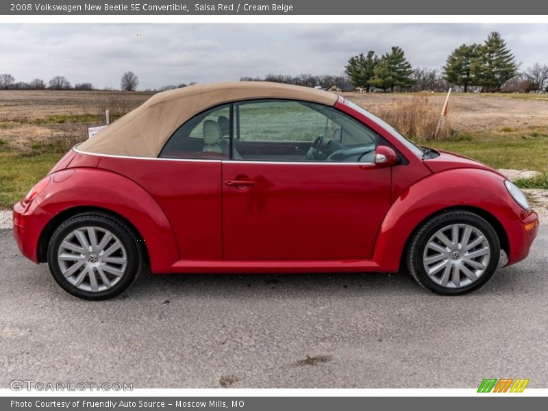 Salsa Red / Cream Beige 2008 Volkswagen New Beetle SE Convertible