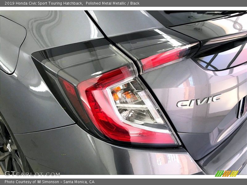 Polished Metal Metallic / Black 2019 Honda Civic Sport Touring Hatchback
