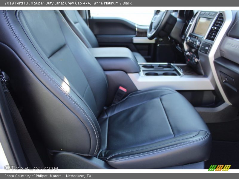 White Platinum / Black 2019 Ford F350 Super Duty Lariat Crew Cab 4x4