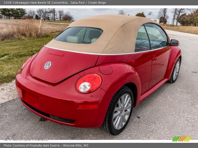 Salsa Red / Cream Beige 2008 Volkswagen New Beetle SE Convertible