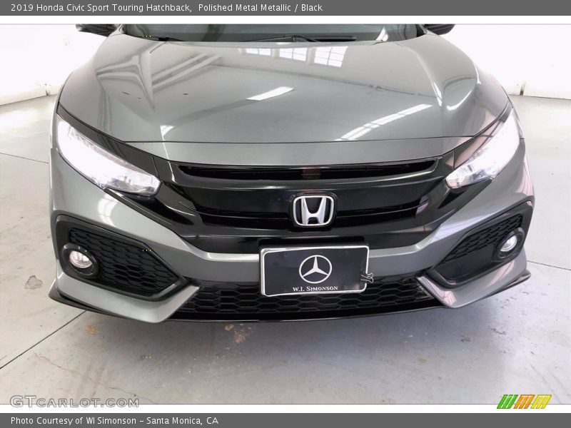 Polished Metal Metallic / Black 2019 Honda Civic Sport Touring Hatchback