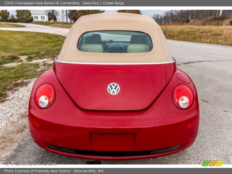 Salsa Red / Cream Beige 2008 Volkswagen New Beetle SE Convertible