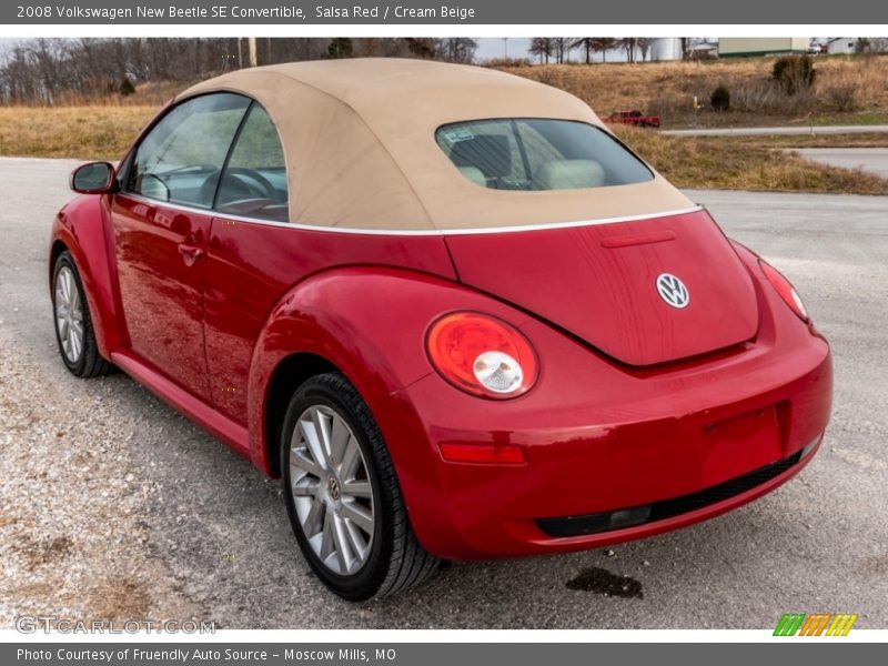 Salsa Red / Cream Beige 2008 Volkswagen New Beetle SE Convertible