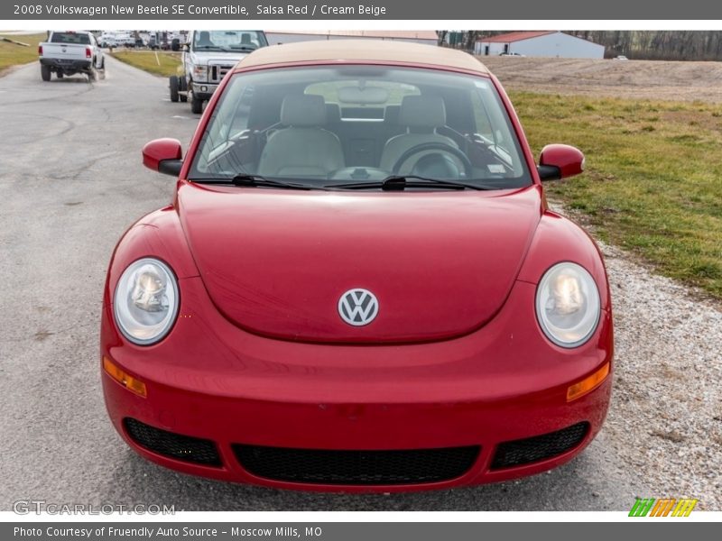 Salsa Red / Cream Beige 2008 Volkswagen New Beetle SE Convertible