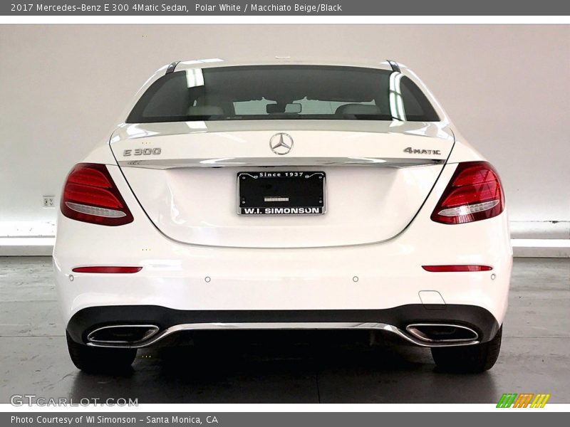 Polar White / Macchiato Beige/Black 2017 Mercedes-Benz E 300 4Matic Sedan