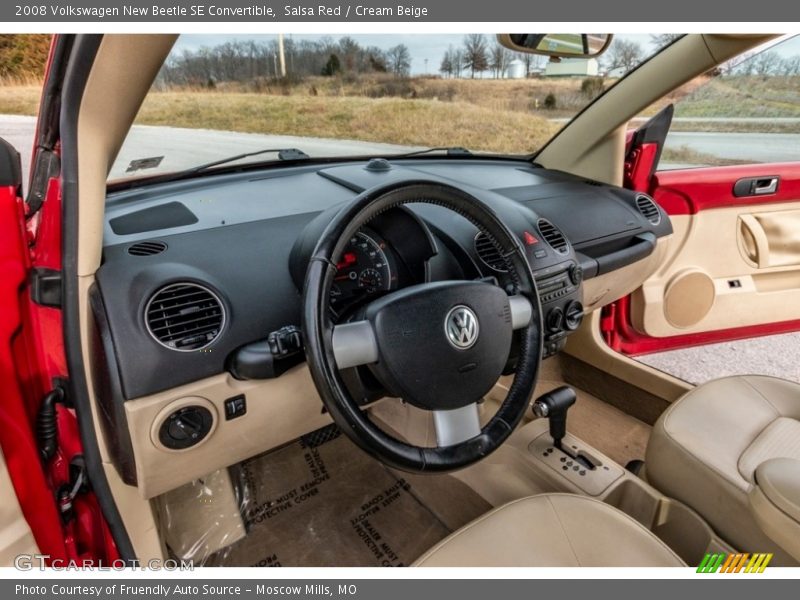 Salsa Red / Cream Beige 2008 Volkswagen New Beetle SE Convertible