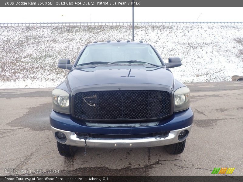 Patriot Blue Pearl / Khaki 2009 Dodge Ram 3500 SLT Quad Cab 4x4 Dually