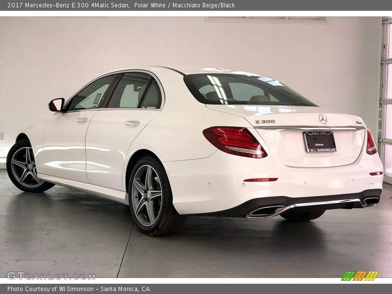 Polar White / Macchiato Beige/Black 2017 Mercedes-Benz E 300 4Matic Sedan