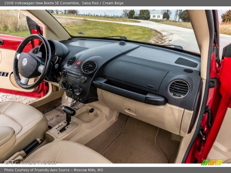 Salsa Red / Cream Beige 2008 Volkswagen New Beetle SE Convertible