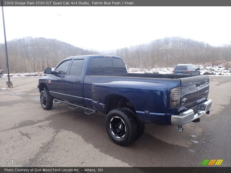 Patriot Blue Pearl / Khaki 2009 Dodge Ram 3500 SLT Quad Cab 4x4 Dually