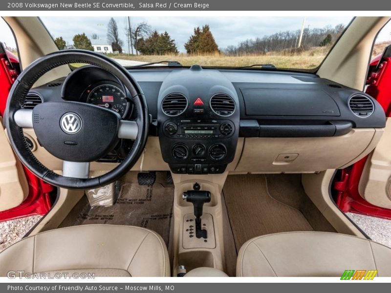 Salsa Red / Cream Beige 2008 Volkswagen New Beetle SE Convertible