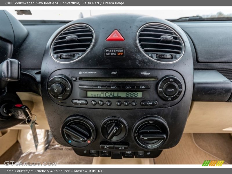Salsa Red / Cream Beige 2008 Volkswagen New Beetle SE Convertible