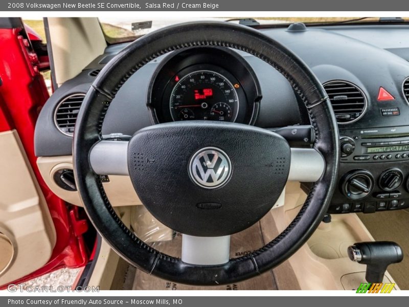 Salsa Red / Cream Beige 2008 Volkswagen New Beetle SE Convertible