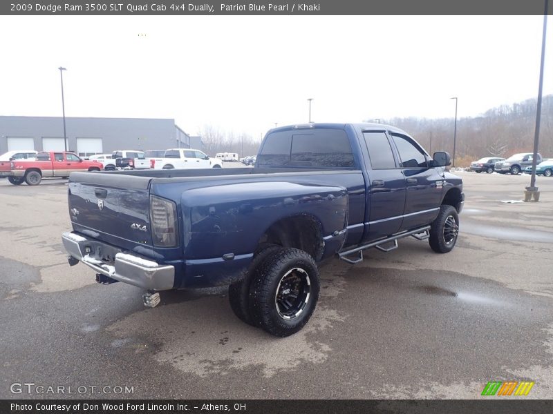 Patriot Blue Pearl / Khaki 2009 Dodge Ram 3500 SLT Quad Cab 4x4 Dually