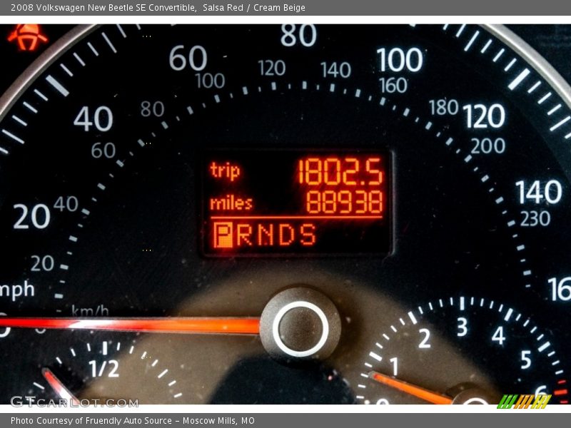 Salsa Red / Cream Beige 2008 Volkswagen New Beetle SE Convertible