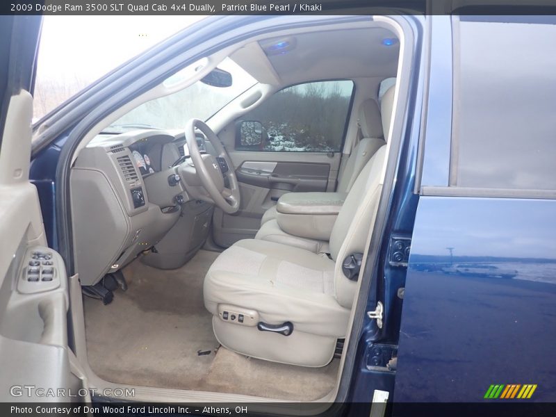 Patriot Blue Pearl / Khaki 2009 Dodge Ram 3500 SLT Quad Cab 4x4 Dually