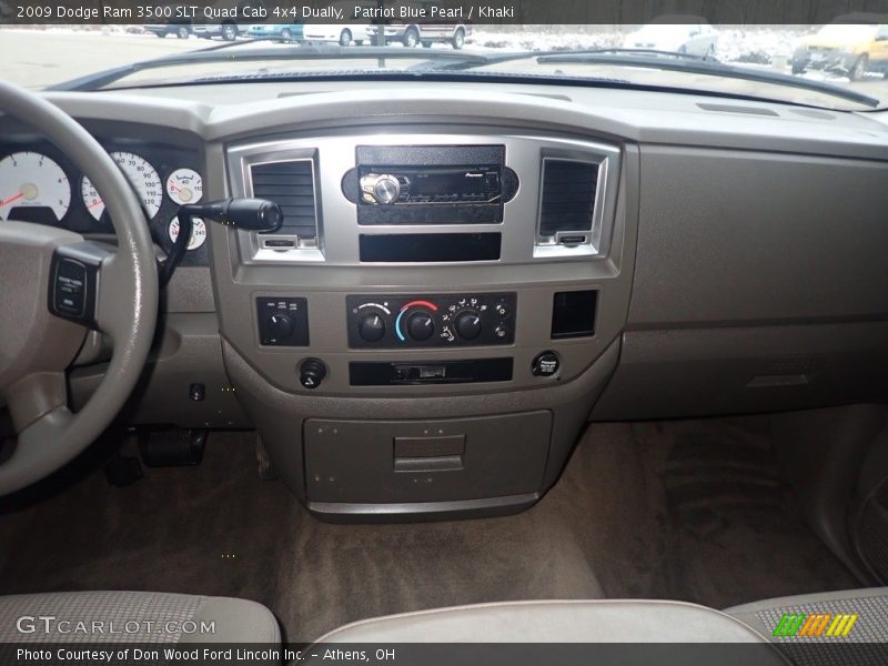 Patriot Blue Pearl / Khaki 2009 Dodge Ram 3500 SLT Quad Cab 4x4 Dually