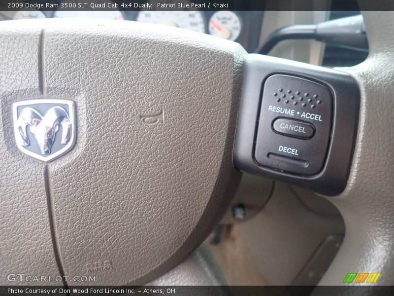 Patriot Blue Pearl / Khaki 2009 Dodge Ram 3500 SLT Quad Cab 4x4 Dually