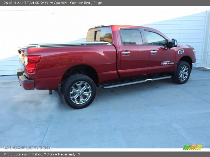 Cayenne Red / Beige 2018 Nissan TITAN XD SV Crew Cab 4x4