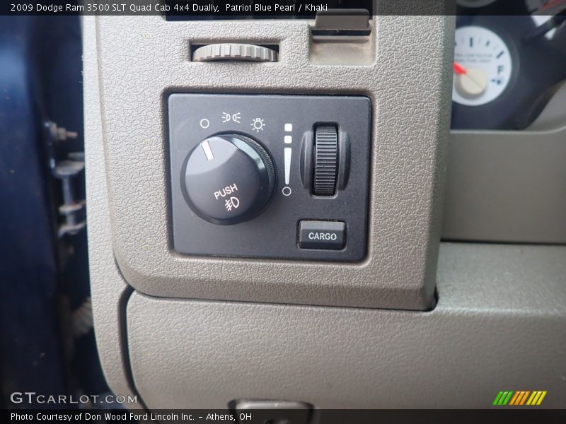 Patriot Blue Pearl / Khaki 2009 Dodge Ram 3500 SLT Quad Cab 4x4 Dually