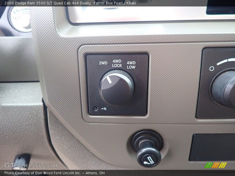 Patriot Blue Pearl / Khaki 2009 Dodge Ram 3500 SLT Quad Cab 4x4 Dually