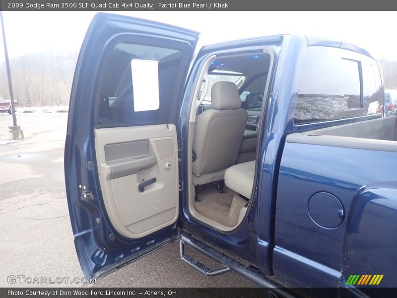 Patriot Blue Pearl / Khaki 2009 Dodge Ram 3500 SLT Quad Cab 4x4 Dually