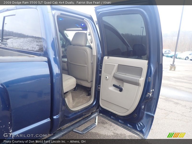 Patriot Blue Pearl / Khaki 2009 Dodge Ram 3500 SLT Quad Cab 4x4 Dually