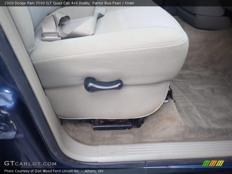 Patriot Blue Pearl / Khaki 2009 Dodge Ram 3500 SLT Quad Cab 4x4 Dually