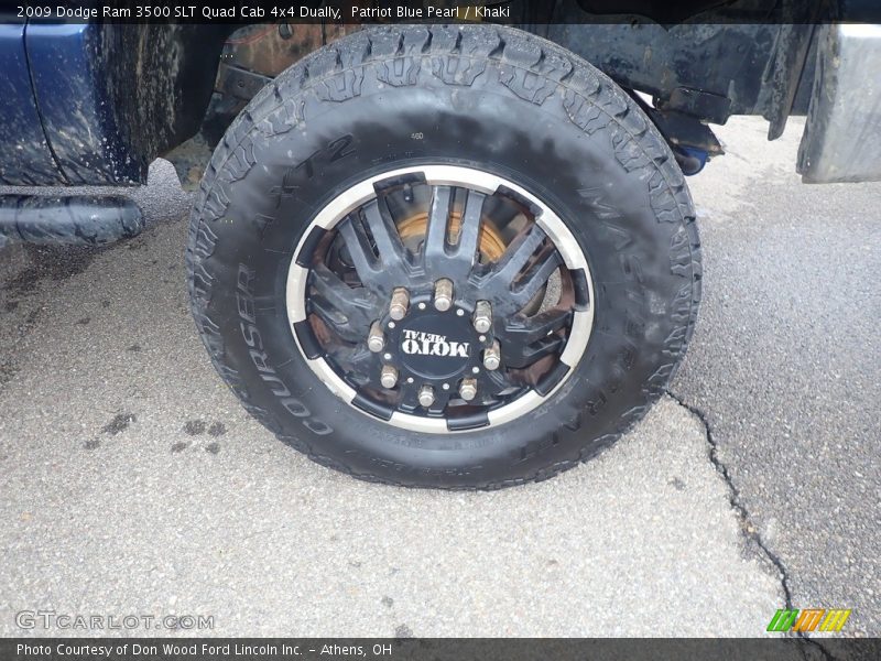 Patriot Blue Pearl / Khaki 2009 Dodge Ram 3500 SLT Quad Cab 4x4 Dually