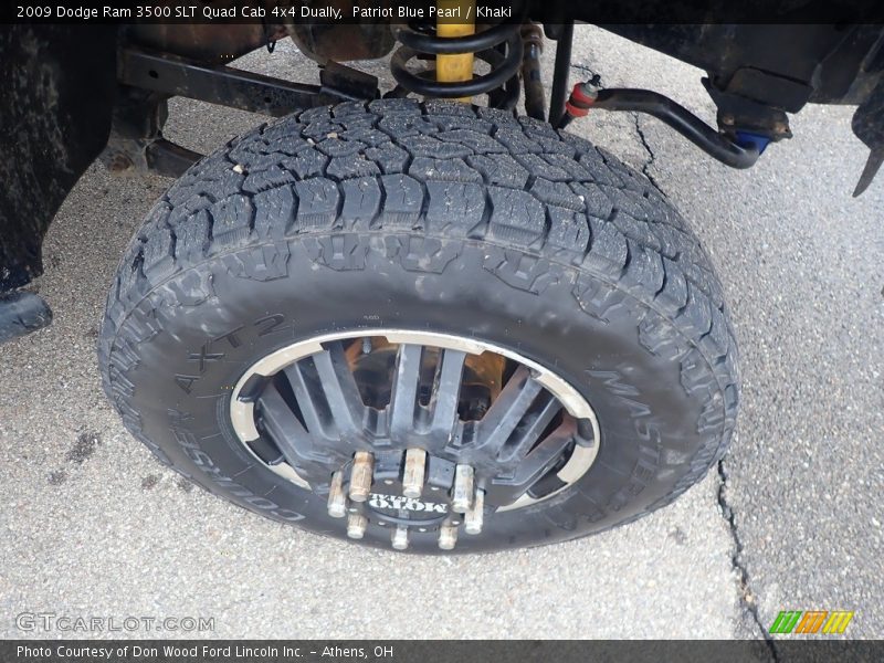 Patriot Blue Pearl / Khaki 2009 Dodge Ram 3500 SLT Quad Cab 4x4 Dually