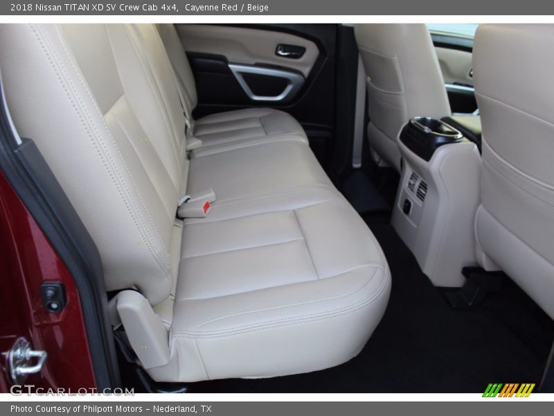 Cayenne Red / Beige 2018 Nissan TITAN XD SV Crew Cab 4x4