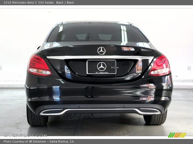 Black / Black 2016 Mercedes-Benz C 300 Sedan