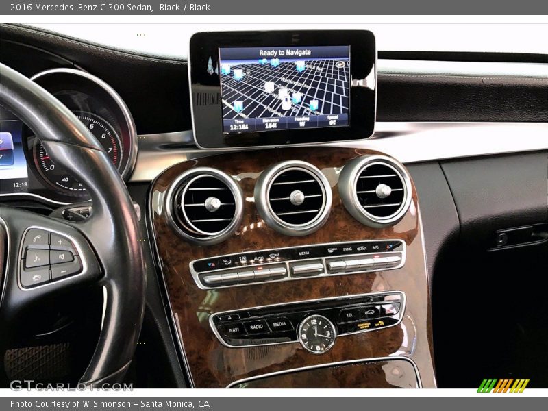 Black / Black 2016 Mercedes-Benz C 300 Sedan