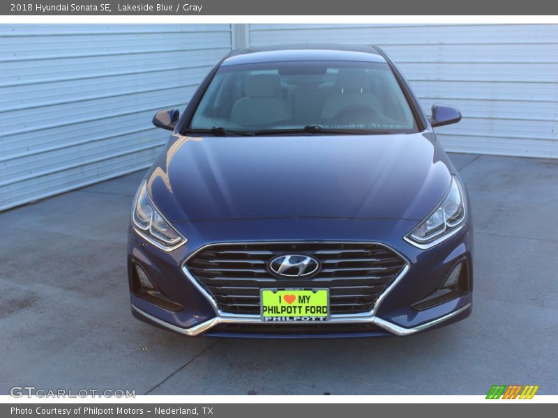 Lakeside Blue / Gray 2018 Hyundai Sonata SE